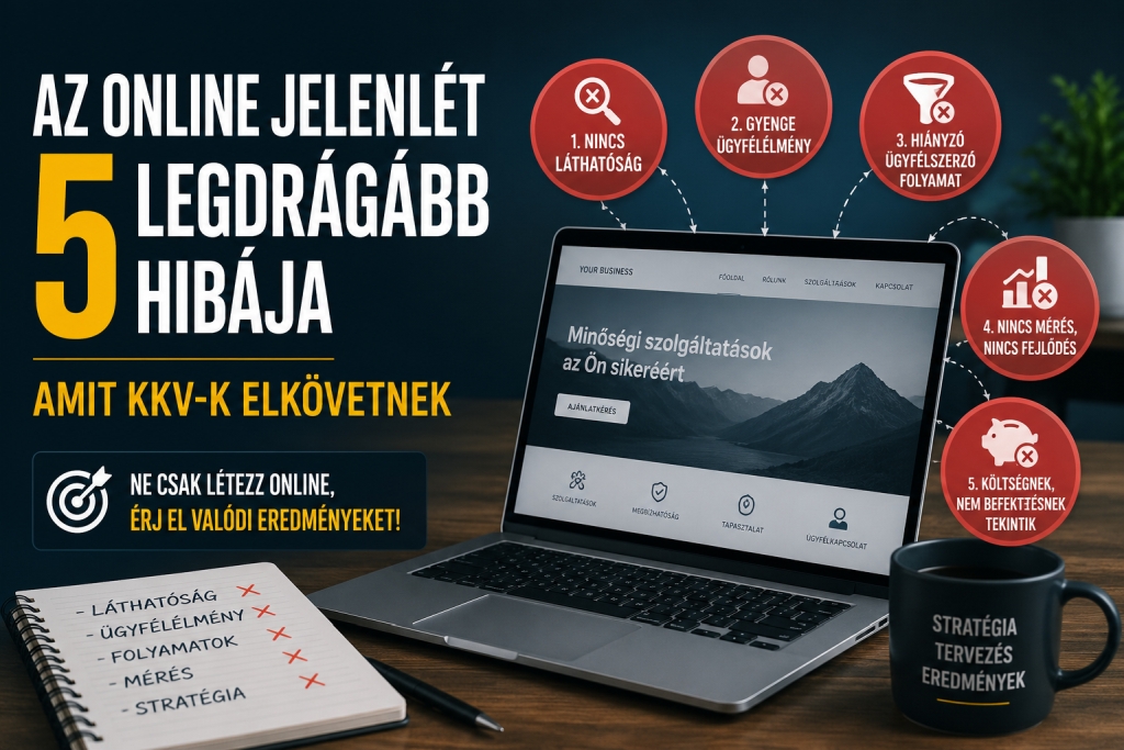 Az online jelenlét 5 legdrágább hibája, amit KKV-k elkövetnek
